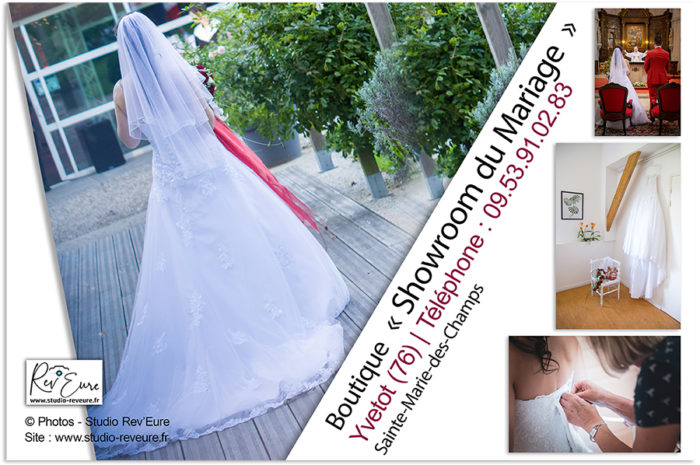 SHOWROOM DU MARIAGE | Boutique – Robe de mariée et Costume | Yvetot – Rouen (76) | ©Studio Rev’Eure photographe