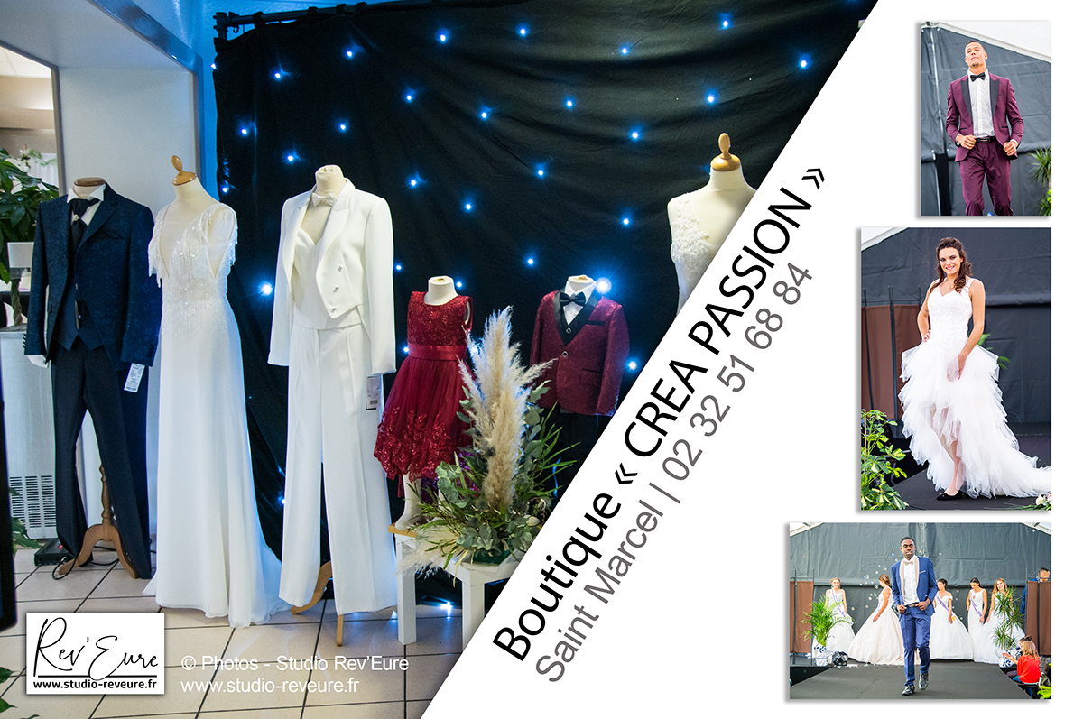 Boutique robe et costume mariage | CREA PASSION | Saint Marcel (27) | ©Rev’Eure Photographe