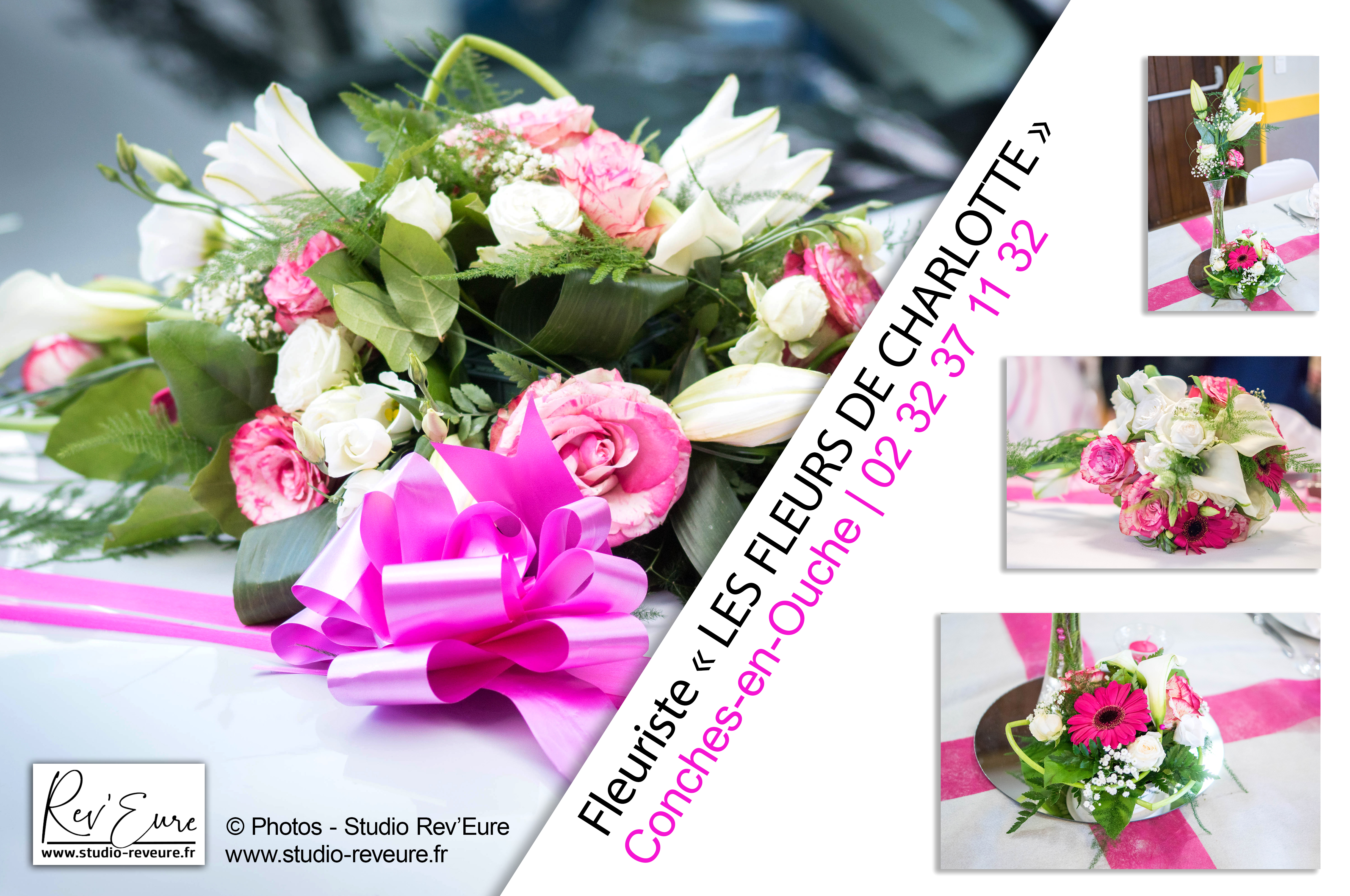 LES FLEURS DE CHARLOTTE | Boutique fleurs Mariage | ©Rev’Eure Photographe