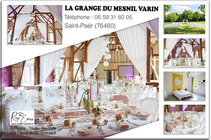La Grange du Mesnil Varin | Mariage – Domaine – Réception | Saint-Paër (76480) | ©Rev’Eure Photographe